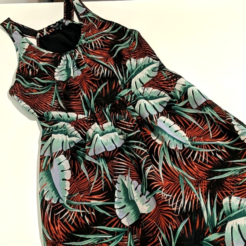 Madewell Silk Tropical Print Island Dress - Size 4